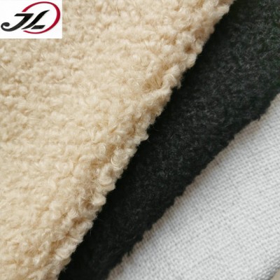 China manufactuer 100%polyester fleece super soft velvet sherpa fabric for coat